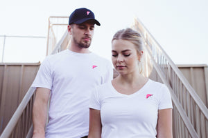 Women's New-Gen White V-Neck